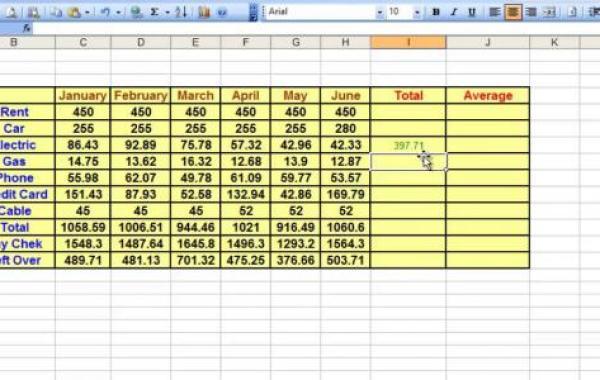 طريقة عمل جدول على Excel