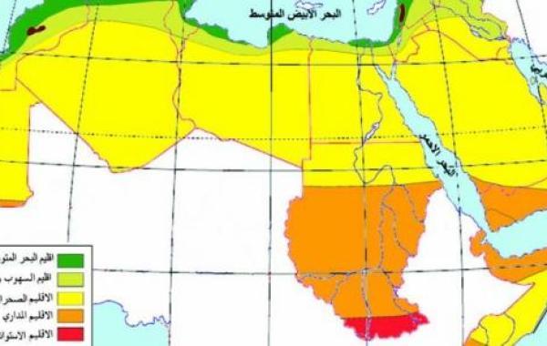 العلاقة بين التضاريس والمناخ