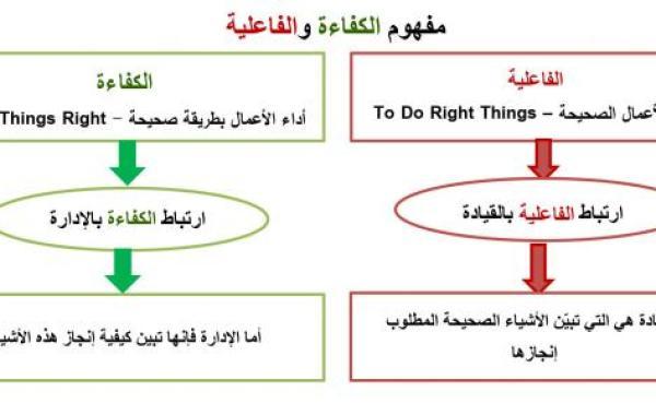 الفرق بين الكفاءة والفاعلية