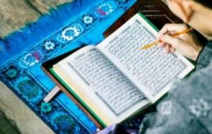 أمثلة عن مد الصلة الكبرى من القرآن الكريم