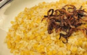 أرز بالعدس الأصفر