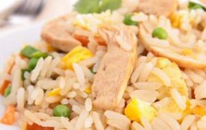طريقة تحضير أرز أبيض بالدجاج