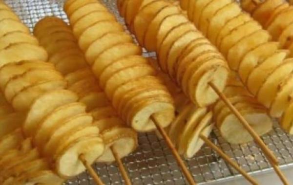 طريقة عمل بطاطس حلزوني
