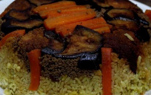 طريقة عمل صينية أرز بالخضار