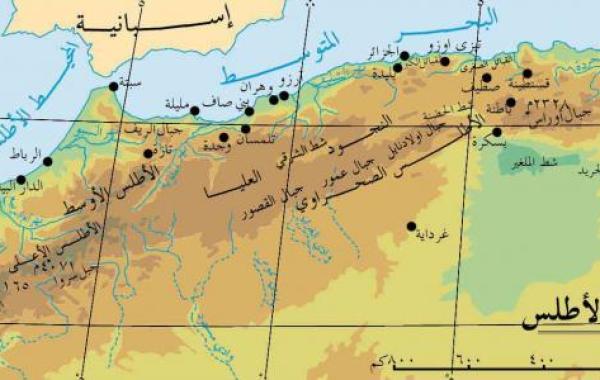 تضاريس المغرب العربي