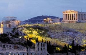 أثر تاريخي بمدينة أثينا
