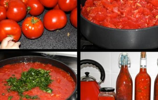 كيفية عمل صلصة الطماطم وتخزينها